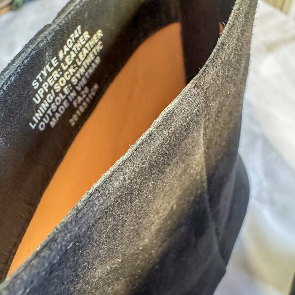 🖤 J.Crew Black Suede Ankle Boots with Block Heel - Style AQ747 sz 6.5 - Picture 6 of 6